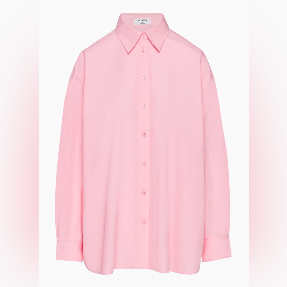 Aritzia Pink Button Down Shirt